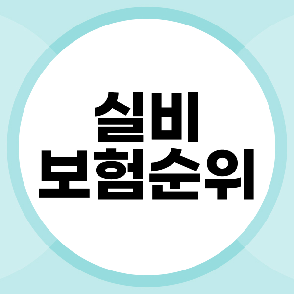 실비보험순위